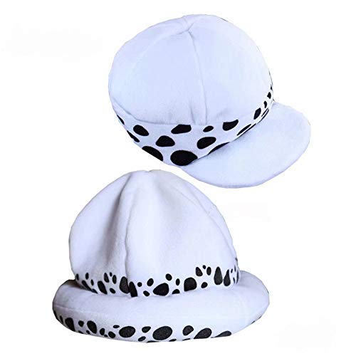 Polyer Sombrero de Cosplay de One Piece Trafalgar Law 1st / 2nd Cap Anime Hat Cosplay Disfraz Halloween Regalo para Hombres Mujeres
