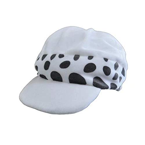Polyer Sombrero de Cosplay de One Piece Trafalgar Law 1st / 2nd Cap Anime Hat Cosplay Disfraz Halloween Regalo para Hombres Mujeres
