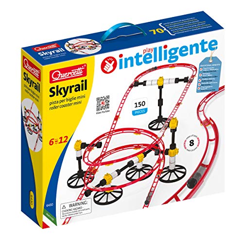 Quercetti 6430 - Mini Rail Run Rollercoaster Mármol montaña Rusa con 150 Piezas para Construir Usted Mismo [Importado de Alemania]