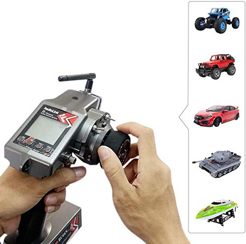 Radiolink RC6GS V2 RC Transmisor 6 Canal 2,4 GHz mando a distancia con R7FG receptor para coche y barcos radiocontrolados para radio Control Car Boat by