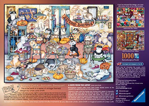 Ravensburger- Crazy Cats - Puzzle de 1000 Piezas para Adultos y niños a Partir de 12 años (16509)