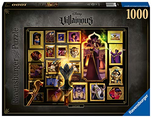 Ravensburger Puzzle 1000 Piezas, Villainous, Jafar, Puzzle Disney, Rompecabezas Ravensburger de Alta Calidad, Villanos Puzzle, Edad Recomendada 12+
