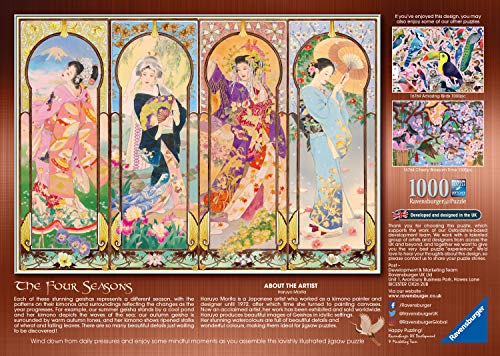 Ravensburger Puzzle, Puzzle 1000 Piezas, Las cuatro estaciones, Puzzles para Adultos, Puzzle Arte, Rompecabezas Ravensburger