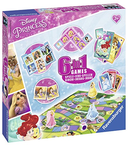 Ravensburguer-21287 Princess Princesas Disney Set 6 Juegos en 1, Multicolor (21287 3)