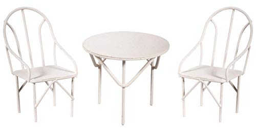 RAYHER juego de sofás 3 piezas, 2 sillas más 1 mesa, 1 juego, blanco, 18 x 13 x 5.8 cm, 46066102