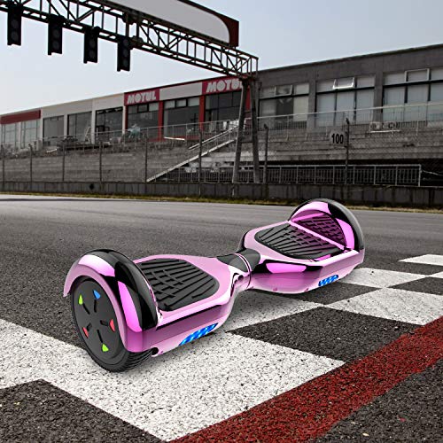 RCB Hoverboard Patinete Eléctrico Self Balancing Scooter 6.5” de Auto-Equilibrio Luces LED Integradas con Hoverkart Go-Kart Bluetooth Regalo para Niños y Adultos Regalo