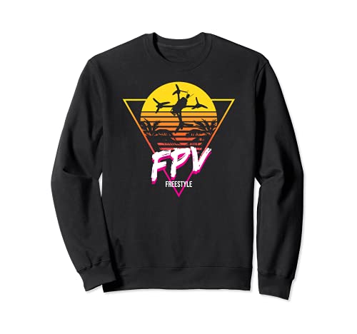 Retro Freestyle FPV Racing Drone Pilot Acro Quadcopter Sudadera