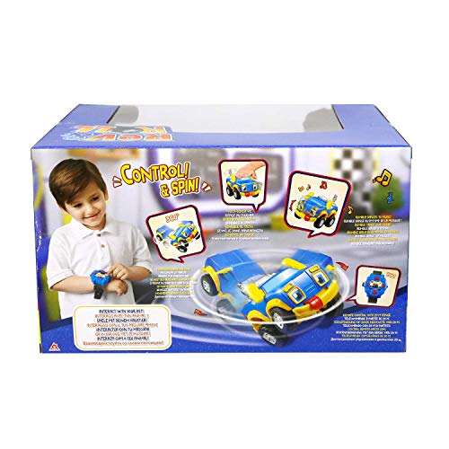REV & ROLL - RC Rumble – Coche Juguete teledirigido por Reloj – Juguete Infantil sensorial Que enrolla y se treespuma derivada del Dibujo Animado Rev & Roll – Juguete para niños de 3 años y más