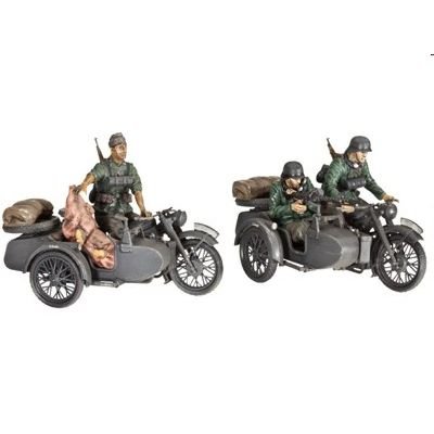 Revell 3090 - Moto alemana con sidecar R-12 + tripulación [Importado de Alemania]