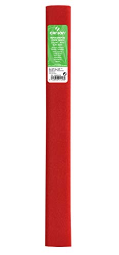 Rollo 50x250 cm, Canson Crespón Estándar 32g, Rojo Vivo (6)