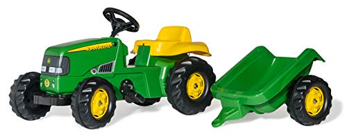 Rolly-12190 Tractor John Deere con Remolque, Color (de Couleur Vert) (12190)