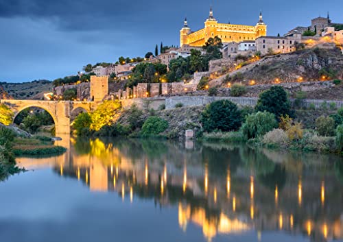 Rompecabezas Lais Skyline Toledo, España 1000 piezas