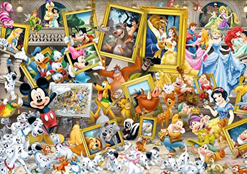 Rompecabezas Para Adultos 5000 Piezas Mickey Artist Disney Puzzles Juego Desafiante Juguetes De Regalo Para Adultos Niños Adolescentes Rompecabezas Familiares (27,5 X 19,6 Pulgadas)(Size:5000 Pieces)