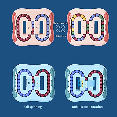 Rotating Cube Toys for Kids Puzzle Educational Party Interaction Children's Carnival Actividades Juguete Regalos Ball Juego Creativo Juguete (Color : Rojo)
