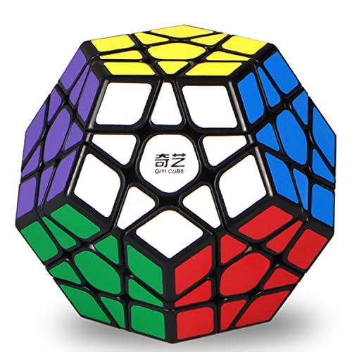 ROXENDA Cubo Mágico, Megaminx Speed Cube 3x3x3 Pentagonal Dodecahedron Magic Cube, Fácil de Girar e Etiqueta Adhesiva de Duradera con Colores Vivos