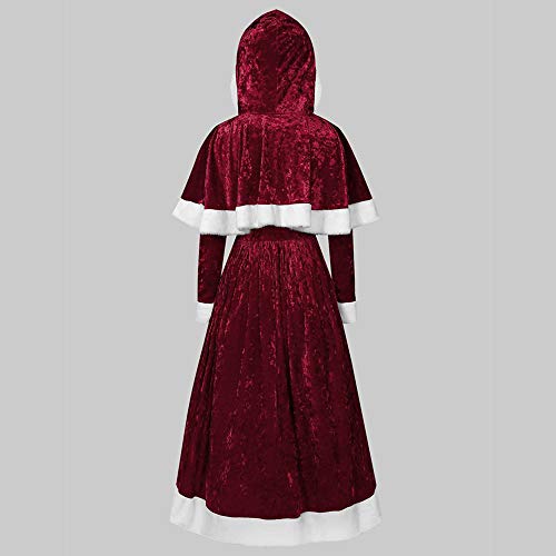 SalmophC Disfraz de Papá Noel Sexy para Mujer, Trajes de Papá Noel de Navidad, Traje de Disfraces, Disfraz de Cosplay de Papá Noel Dulce Sexy para el Rendimiento de la Fiesta de Navidad