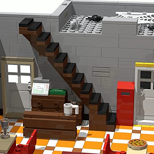 SENG MOC-39491 - Juego de construcción modular de 4449 piezas Mamma Mia Pizzeria M1 Arquitectura de bloques de montaje, compatible con Lego