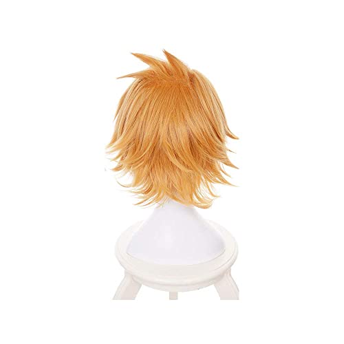 Seupeak Aplicar a Mina Ashido con Cuerno CHINK CHINK Anime BOKU NO Hero MY Hero Academia Cosplay Corte Rizado (Color : Denki Kaminari, Size : One Size)