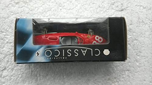 SHELL CLASSICO COLECCIÓN FERRARI 1961 156 FI COLOR ROJO CON ASIENTOS PLATA ABIERTO.