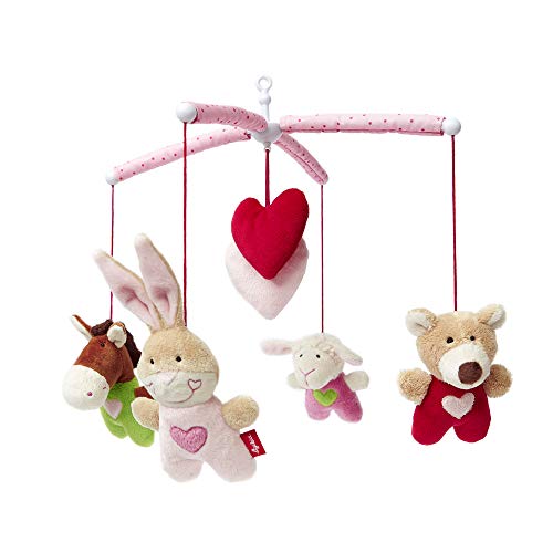 SIGIKID Sigikid42135 - Móvil de Peluche (37 x 37 x 22 cm, Multicolor, 37 x 37 x 22 cm), Color Rosa