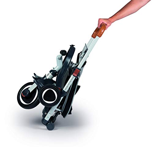 Smoby - Triciclo Robin Evolutivo y Plegable, Color Gris, para Niños a Partir de 6 Meses - 88,5 x 46,5 x 98,5 cm