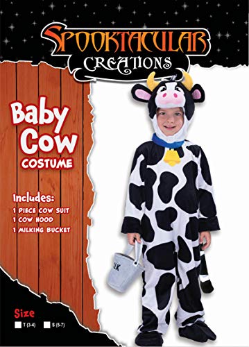Spooktacular Creations Vaca niño de Vestuario (3t) Blanca