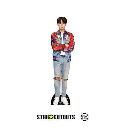 STAR CUTOUTS- Bangtan Boys Red Jacket Jeon_Jungkook (Star Mini) 90 cm de alto, Multicolor (CS903)