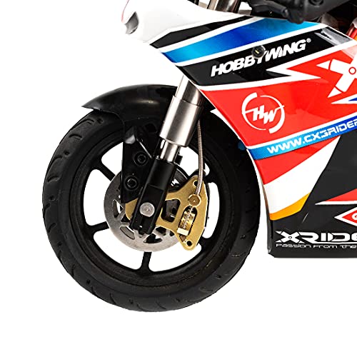 tengod X-Rider CX3-II RC GP Moto con giroscopio y cadena de metal, 1:10 2.4 G, mando a distancia, sin escobillas, alta velocidad, 50 km/h, para niños y adultos, engranaje de metal