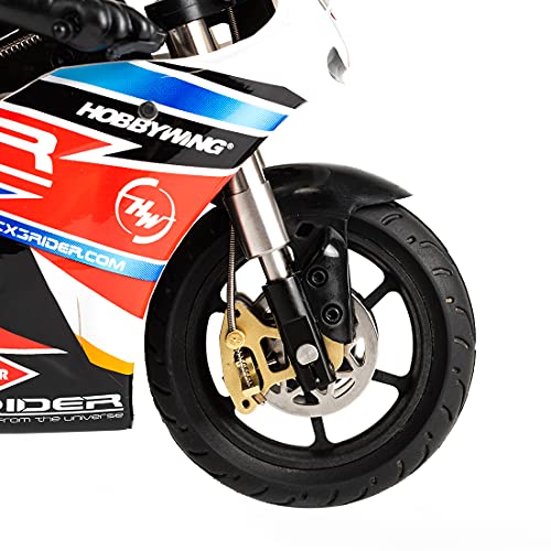 tengod X-Rider CX3-II RC GP Moto con giroscopio y cadena de metal, 1:10 2.4 G, mando a distancia, sin escobillas, alta velocidad, 50 km/h, para niños y adultos, engranaje de metal