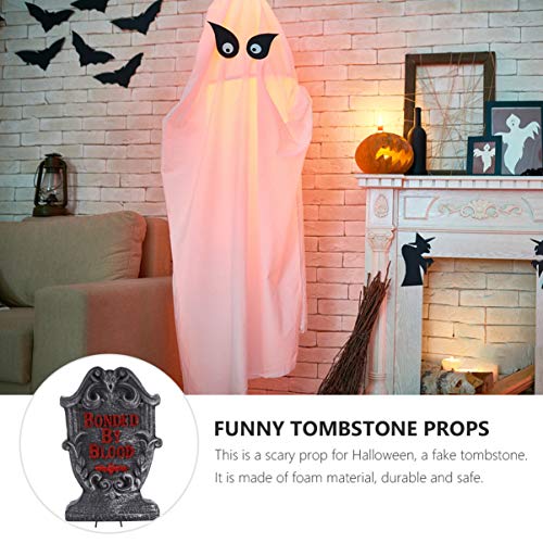 Tomaibaby Halloween Foam Rip Cementerio Lápidas Falsos Accesorios de Lápida para Decoraciones de Jardín de Halloween Decoraciones de Lápidas Al Aire Libre