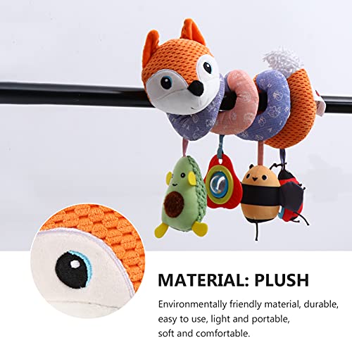 TOYANDONA Actividad del Bebé Juguete de Felpa Espiral Musical Cuna Juguete Colgante Cochecito Espiral Diseño de Asiento de Coche Juguete Colgante Cochecito Juguetes para Bebé