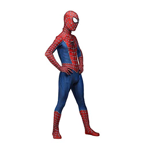 Traje De Hombre Araña Del Traje Del Hombre Araña De Los Niños Del Traje De Cosplay De Los Hombres De Regreso A Casa De Disfraces De Halloween Carnaval Spiderman Impresión Spandex / Lycra 3D,155~165cm