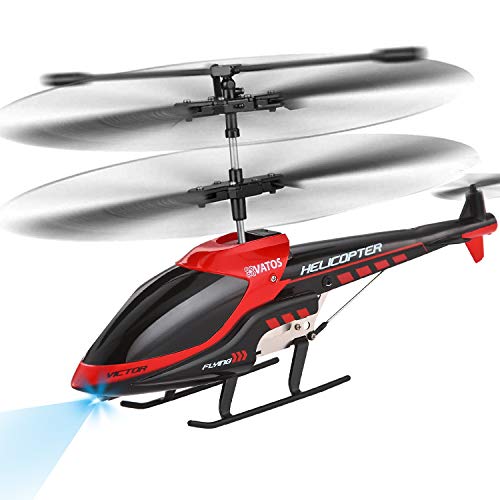 VATOS Helicóptero RC Helicóptero de Control Remoto Interior 3.5 Canales Hobby Mini RC Helicóptero Volador Avión RC Juguete de Regalo para niños Resistencia a choques Consistente