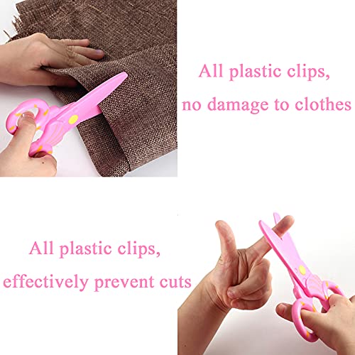 Veaoiy Tijeras Coloridas Decorativas 3Pcs Tijeras de Seguridad para Niños Preescolar de Entrenamiento Artesanales para Manualidades Papel