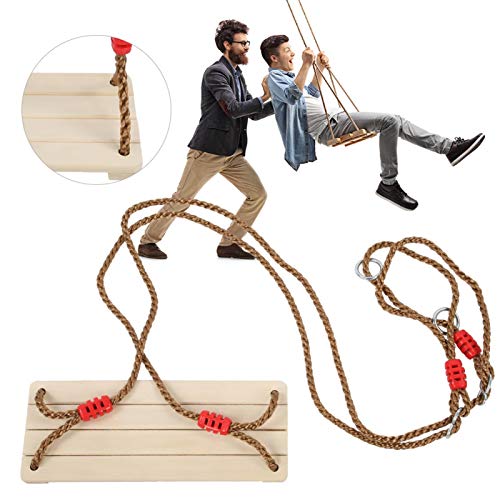 【Venta del día de la Madre】 AMONIDA Columpios de Madera para Colgar en Madera, Columpios de Madera, para Tienda de fotografía, Bar en casa, Tienda de Ropa para niños, Columpio para Adultos, niños,