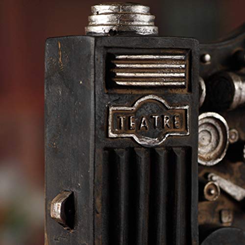 VOSAREA Proyector de Cine Modelo Vintage Estilo Escritorio artesanías decoración del hogar (Negro)