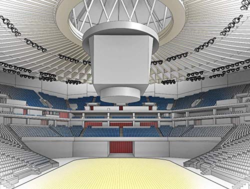 WAN Modelo de Rompecabezas de Deportes en 3D, Golden State Warriors Home Game Oracle Arena Modelo de Estadio de Baloncesto （73 Piezas