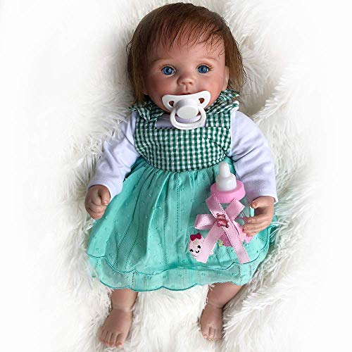 WBDZ Muñecas de bebé realistas Reborn Cute Little Alice So Truly 15 Pulgadas Muñecas de bebé recién Nacido realistas Ojos Azules Bebés de niña