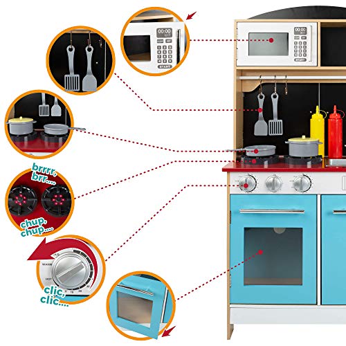 WOOMAX - Heladería con Cocinita de madera (ColorBaby 85290)