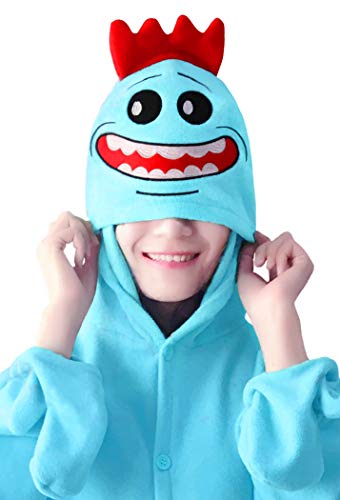 wotogold Pijamas de Rick Azul Animal Trajes de Cosplay Adultos Unisex Blue