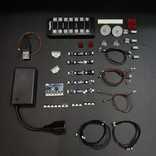 Xshion Kit de iluminación LED con mando a distancia compatible con Lego 42126 Ford F-150 Raptor, alimentación por USB y caja de pilas, 42126 juego de luces LED (no modelo)
