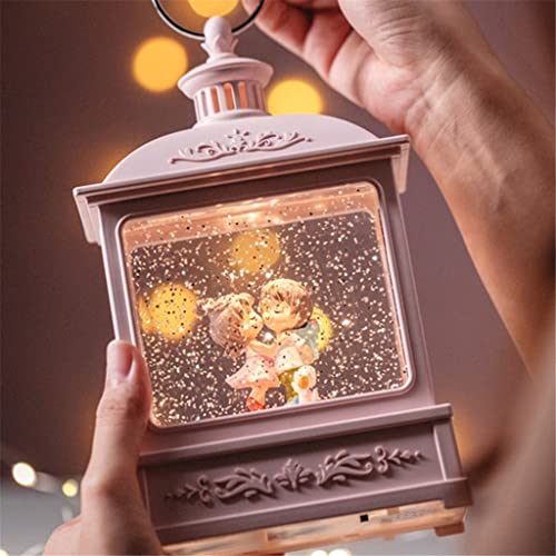 XYZMDJ Linterna Crystal Ball Box Caja De Música Snow Cumpleaños Regalo Boda Baile Ballet Chica Niños Día De San Valentín