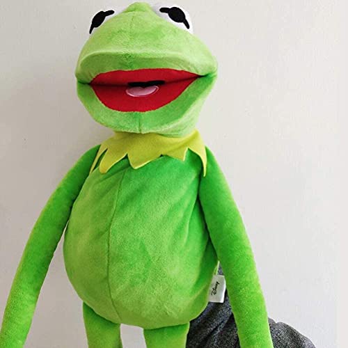 YAQI Marioneta de mano de felpa de rana para bebé, Marioneta de mano de peluche Kermit The Frog Marionetas de mano Muppets Juguetes, Muñeco de rana de peluche para niños y niñas