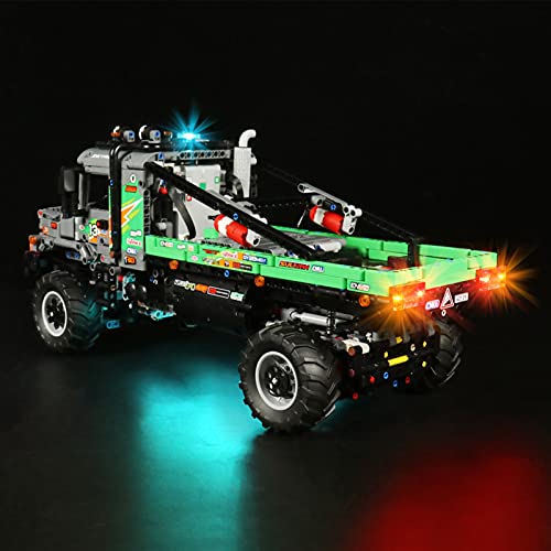 YBLOC Kit De Iluminación LED para Lego 42129 Technic 4X4 Mercedes-Benz Zetros Trial Truck Toy, Espectáculo De Luces Compatible con Lego 42129 (No Incluye El Juego Lego)