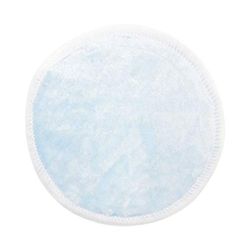 YCX 20 Discos absorbentes Lavables, Protectores de Lactancia Maquillaje Cojines de Lactancia de bambú orgánicos Dos Capas removedor de algodón de Fibra de bambú Lavable,Natural