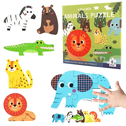Yeahbo Puzzle Madera Montessoris 3 Años Educativos, Juguetes Niños 2-6 Años, Montessoris Rompecabezas Juguetes Niña 2 Años, Juegos Educativos Niños 2-6 Años, Regalo Temprano para Niño Niña