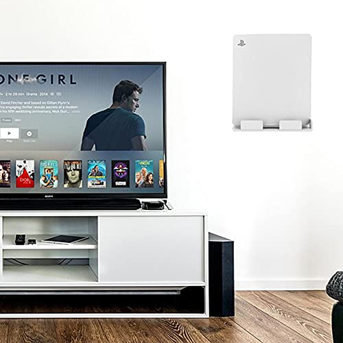 YUDIZWS Nuevo PS5 Host Game Storage Mount Console Topers de la Consola de Pared, Soporte de Pared Consola Stand Host Rack con Tornillos Accesorios compatibles con Sony PS5,with Host dustproof Set