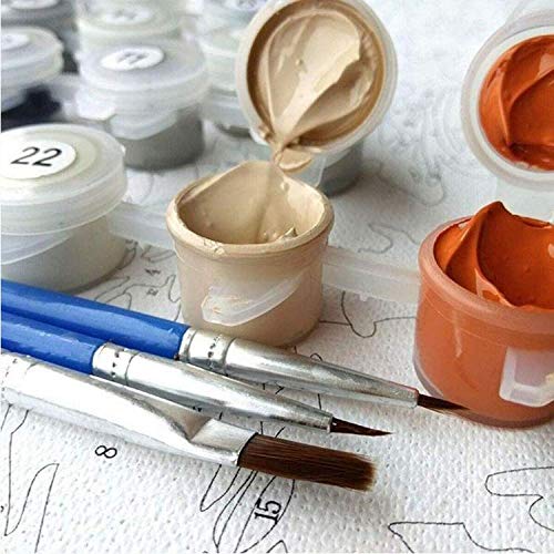 Yunzezka Pintar por Numeros para Adultos Animal De Fuego De Ave Fénix Lienzo De Bricolaje Niños Pintura por Número Kits ​Decoraciones para El Hoga 40x50cm