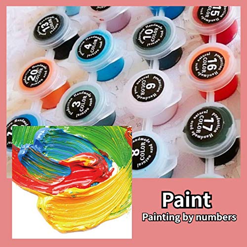 Yunzezka Pintar por Numeros para Adultos Animal De Fuego De Ave Fénix Lienzo De Bricolaje Niños Pintura por Número Kits ​Decoraciones para El Hoga 40x50cm