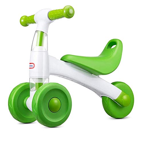YWSZJ Bicicleta de Equilibrio para niños, Bicicleta yo-yo, sin Pedales, Regalo para bebés de 1 a 3 años, Cochecito Deslizante para niños, Bicicleta giratoria (Color : Green)